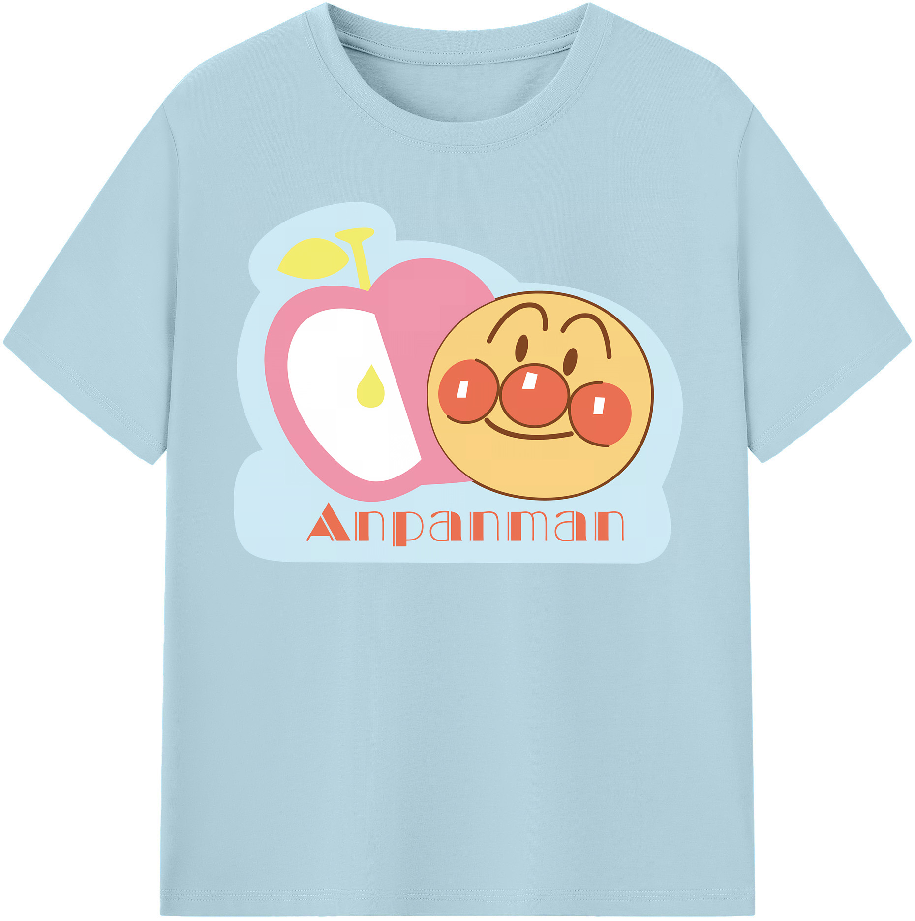 （画像用） アンパンマン Anpanman 綿100％半袖Tシャツ（フロントプリント）